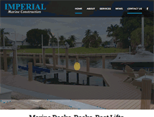 Tablet Screenshot of imperialmarineconstruction.com